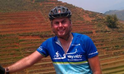 Paul Bridges Cycling on the  tour with redspokes